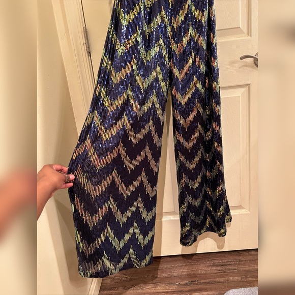 Oak and Trellis Sequin Jumpsuit Size Large New - Picture 2 of 8